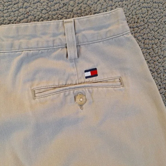Tommy Hilfiger Pants 36x30 Beige 100% Cotton - Picture 7 of 12